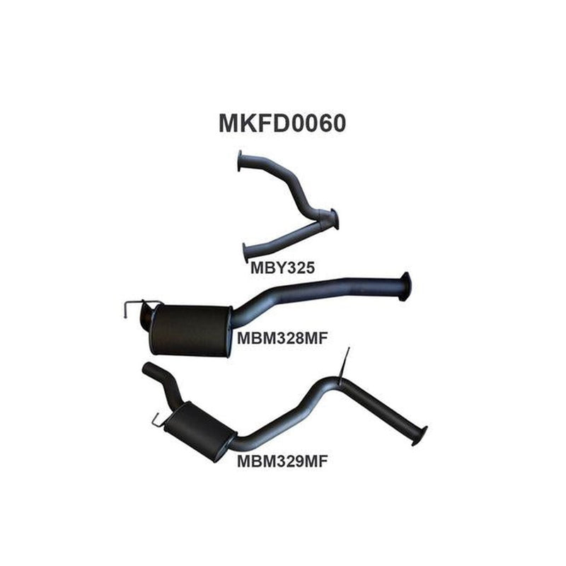 Manta 3" Cat Back Exhaust Quiet Fits Falcon AU V8 IRS