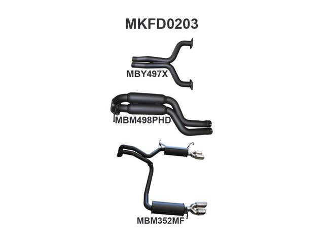 Manta 2.5" Dual L&R Exhaust Cat-Back Systems Fits FG GT