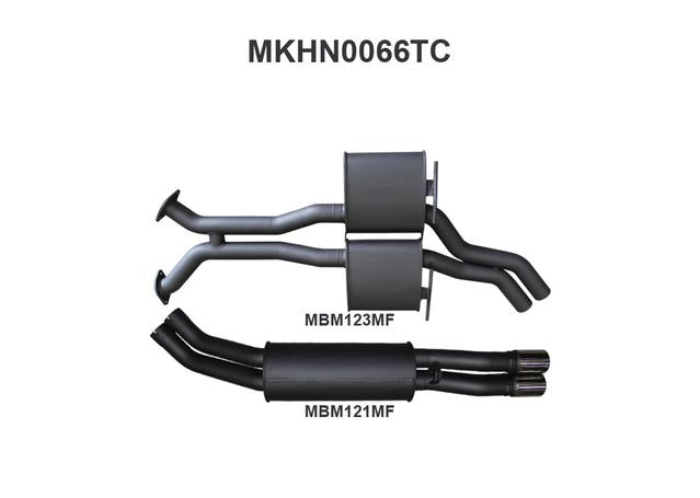 Manta 2.5" Dual Exhaust Cat Back Quiet Fits VP VR VS