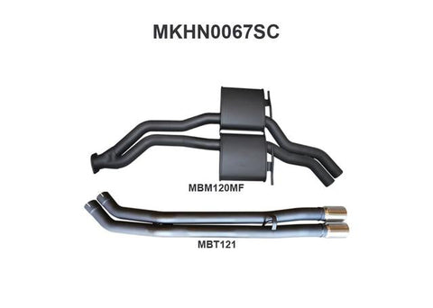 Manta 2.5" Dual Exhaust Cat Back Fits VP VR VS Sedan 5L