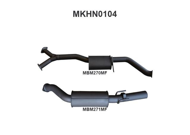 Manta 3" Cat Back Exhaust Quiet Fits VZ V6 Sedan