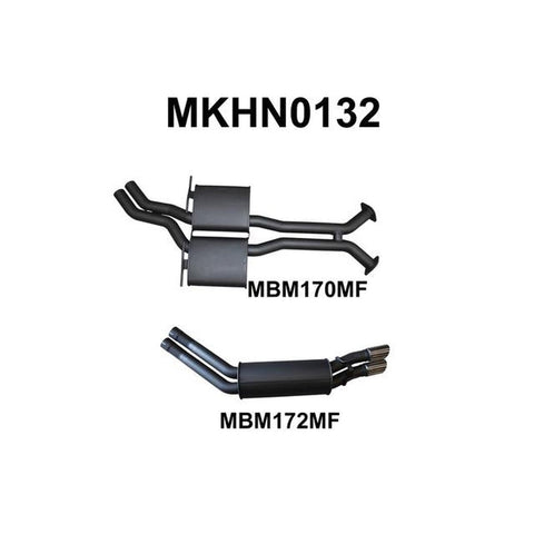 Manta 2.5" Dual Cat Back Exhaust Quiet Fits VY HSV V8