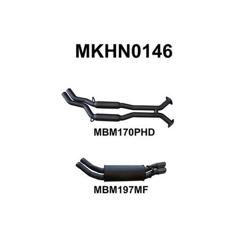 Manta 2.5" Dual Cat Back Exhaust Fits VX VY V8 Monaro