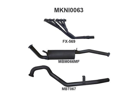 Manta 2.5" Exhaust With Extractor Fits Patrol GQ 3.0L