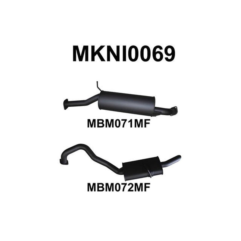 Manta 2.5" Catback Exhaust Quiet Fits Patrol GU