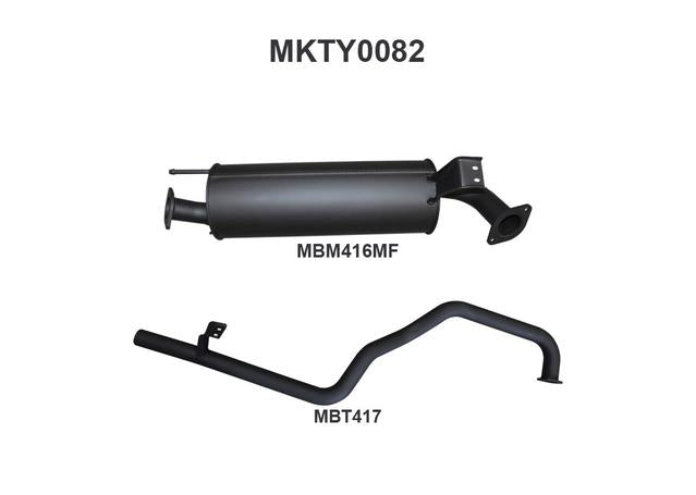 Manta 2.5" Exhaust Off Engine Pipe Quiet Fits HZJ105