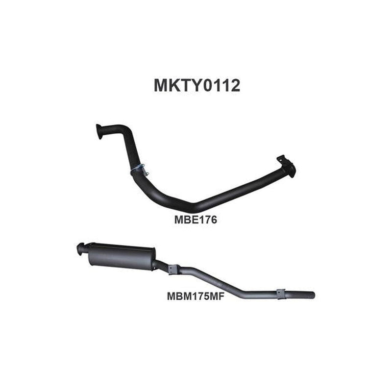 Manta 2.5" Exhaust Off Engine Pipe Fits Landcruiser