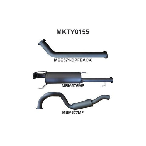 Manta 3" Dpf Back Exhaust (ECU Remap Required With All