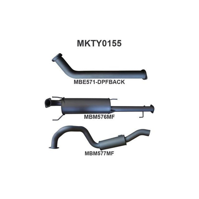 Manta 3" Dpf Back Exhaust (ECU Remap Required With All