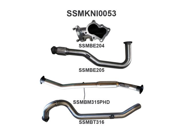 Manta 3" Turbo Back Exhaust Fits Patrol GU 4.2 Ute