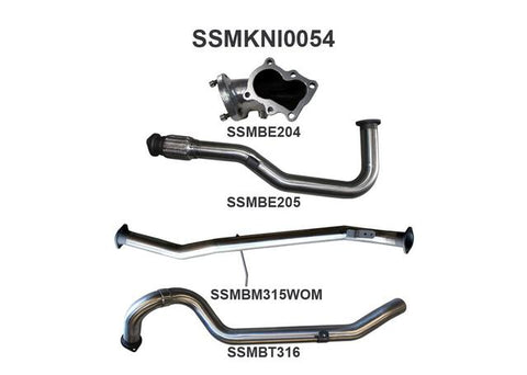 Manta 3" Turbo Back Exhaust Loud Fits Patrol GU 4.2 Ute