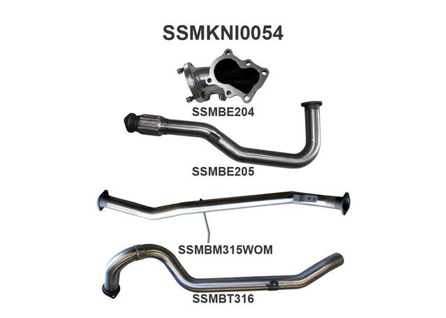 Manta 3" Turbo Back Exhaust Loud Fits Patrol GU 4.2 Ute