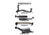 Manta 3" Cat Back Exhaust Quiet Fits Patrol Y62 V8 5.6L