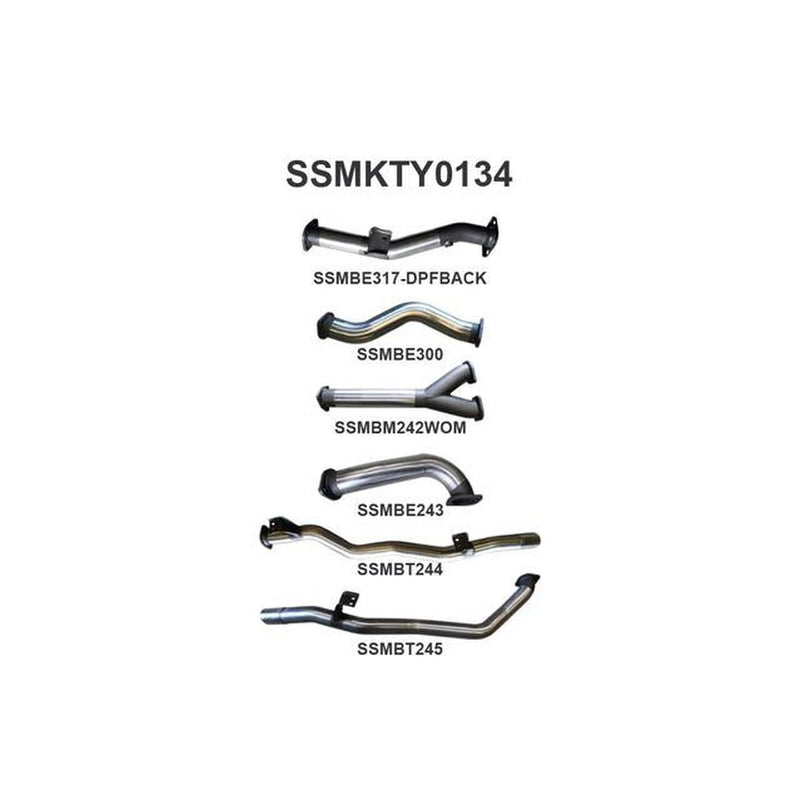 Manta 3" Dpf Back Exhaust Fits VDJ79 V8 Ute