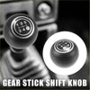 Black rubber manual gear stick shift knob with chrome dial showing white numbers for 5 speed toyota land cruiser