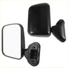 Black plastic manual rearview mirror assembly with rectangular glass and mounting bracket for toyota hilux 2015-2023 left right pair