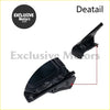 Black leather center console armrest cover for manual transmission shift boot on toyota hiace 2005-2013