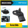 Black plastic map boost pressure sensor with 4-pin connector by maxcool for ford ranger pj pk mazda bt50 sold by kren bits automotive
