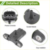 Black plastic map sensor for Toyota Avensis 2000-2003 with precise connector and durable automotive material