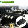 Black plastic map sensor for toyota avensis 2003 with rectangular body, rounded edges, and small tube on top