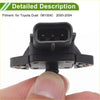 Black plastic throttle position sensor for toyota duet m100a 2000-2004 showing the back side view