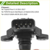 Black plastic ignition coil with rectangular connector and mounting flanges for toyota prius v 1.8 2012-2017