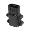 Black plastic map sensor with rectangular body and oval connector for toyota rav4 2001-2005