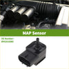 Black plastic map sensor with cylindrical protrusion and rectangular connector for Toyota Tercel 1992 to 1997