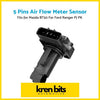 Black plastic 5-pin mass air flow meter sensor for ford pj pk ranger and mazda b3000 bt50 3l engine