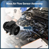 Mass air flow sensor for toyota 4runner 1996-1998 black plastic assembly with cylindrical intake and mounting brackets