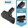 Black plastic mass air flow sensor with 5 pin connector for toyota tacoma 1997-2000 shown from back side