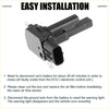 Black plastic mass airflow sensor with rectangular housing and cylindrical connector for toyota 4runner 2010-2022
