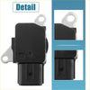 Black plastic mass airflow sensor with silver metal brackets for toyota 4runner 2010-2022 5 pins side view