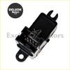 Black plastic master electric window switch with molded housing and connector for nissan tiida rogue versa teana back side