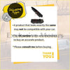 Black plastic master electric window switch for nissan tiida with button and connector port back side view