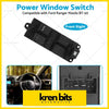 Black plastic master power window switch 10 pin for front right side suitable for ford ranger and mazda bt-50