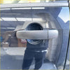 Silver finished sleek modern car door handle with matte texture for matte black door handle covers ford ranger and everest