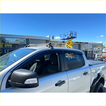 Matte Black Door Visors & Window Monsoons for Ford Ranger 2012-2021