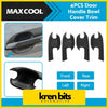 Matte black plastic door handle bowl cover trims for isuzu d-max front and rear left and right car doors