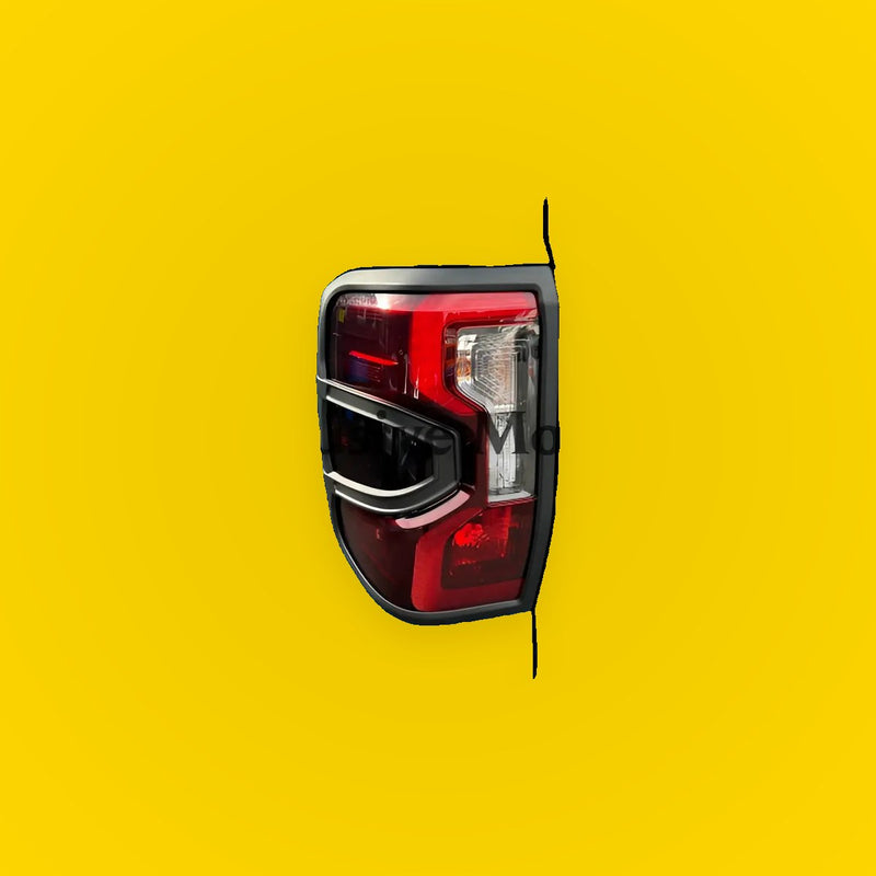 Matte Black Taillight Covers for Ford Ranger PX4 (2022-2023)
