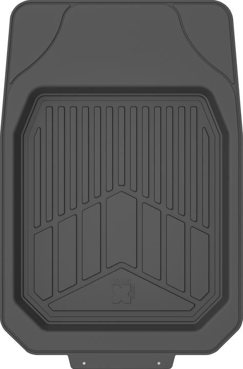 Maxi Trac 4x4 Black Rubber Deep Dish Car Front Floor Mats