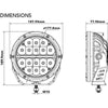 Maxi Trac 4x4 LED Spot Round Driving Light 12/24V 16 LED