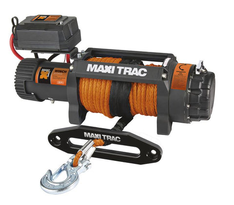 Maxi Trac 4x4 12V Synthetic Cord Electric Winch 9500lbs