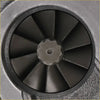 Black turbine impeller with hexagonal bolt inside metallic housing for maxpeedingrods ct20 turbocharger