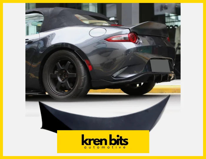 Mazda Mx5 Miata 16 - 22 Black Rear Boot Spoiler