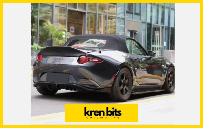 Mazda Mx5 Miata 16 - 22 Black Rear Boot Spoiler