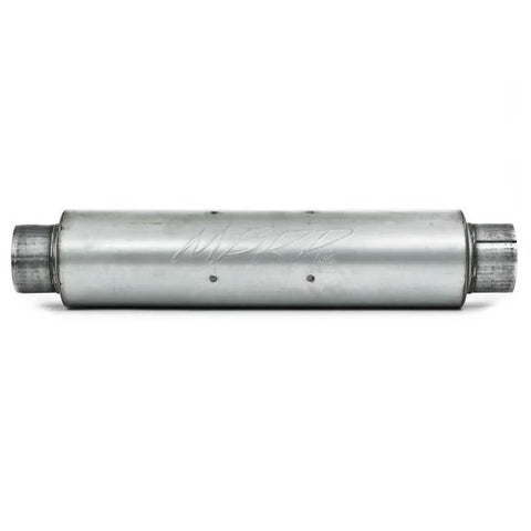 MBRP MBRP Universal Quiet Tone Muffler 4in Inlet/Outlet 24in Body 6in Dia 30in Overall Aluminum