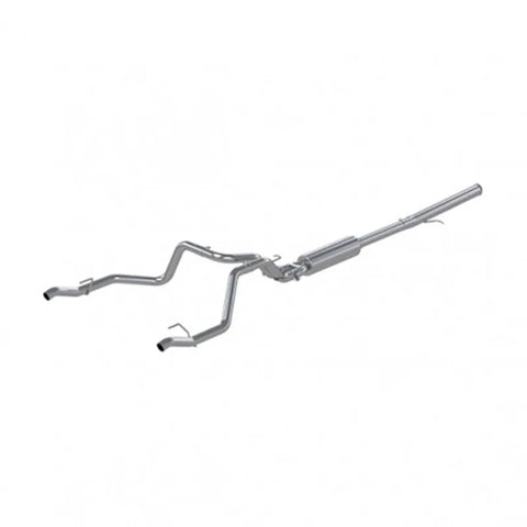 MBRP MBRP 19-Up Chevy Silverado 1500 6.2L 2.5in Catback Dual Rear Exit Aluminized — fits GMC Yukon