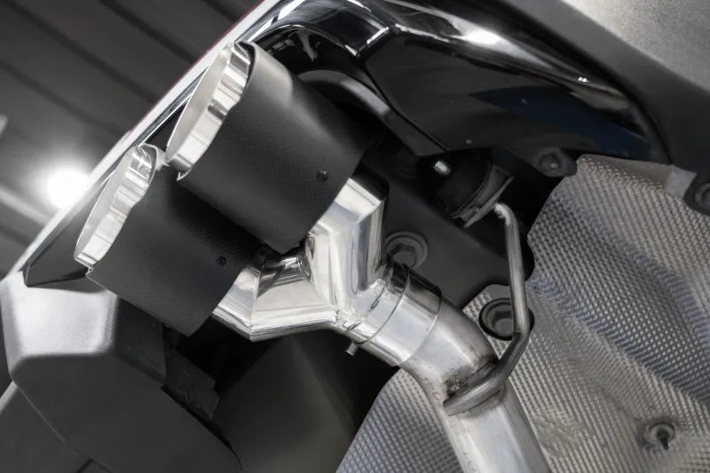 MBRP MBRP 20-21 Ford Explorer ST 3.0L EcoBoost Dual Rear Exit Axle Back w/ Quad Carbon Fiber Tips - T304