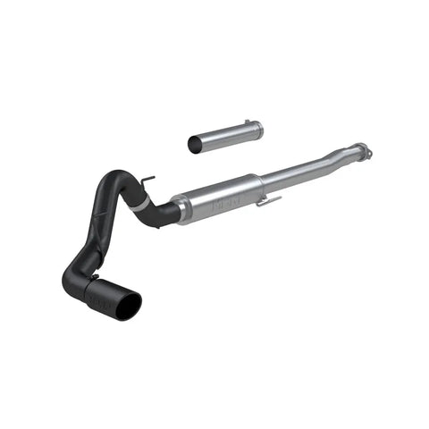 MBRP MBRP 2021+ Ford F150 2.7L/3.5L/5.0L 4in Black-Coated AL Steel Cat-Back - RACE VERSION — fits Ford F-150 Gen 9
